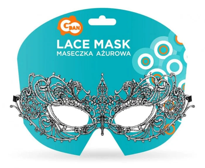 Maseczka ażurowa Srebrna Magia – 20,5 × 7,5 cm - Costume Masks