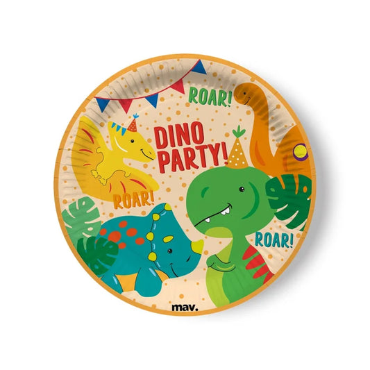 Maverick Dino Party Talerzyki 22,7cm 8 szt