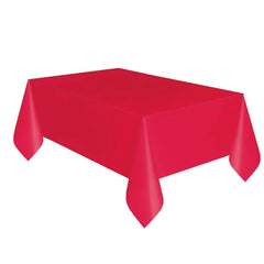 Obrus CZERWONY, 137 x 275 cm plastikowy