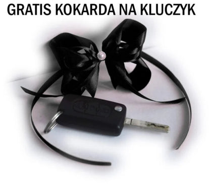 Kokarda Gigant XXL na samochód – Czarna