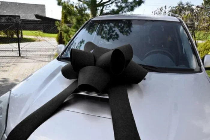 Kokarda Gigant XXL na samochód – Czarna