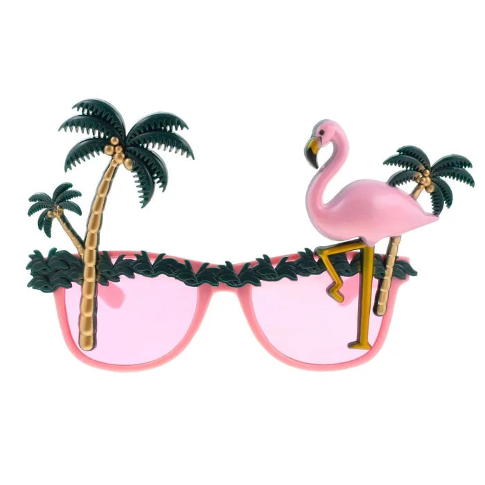 Okulary Hawajskie, Palmy i Flaming