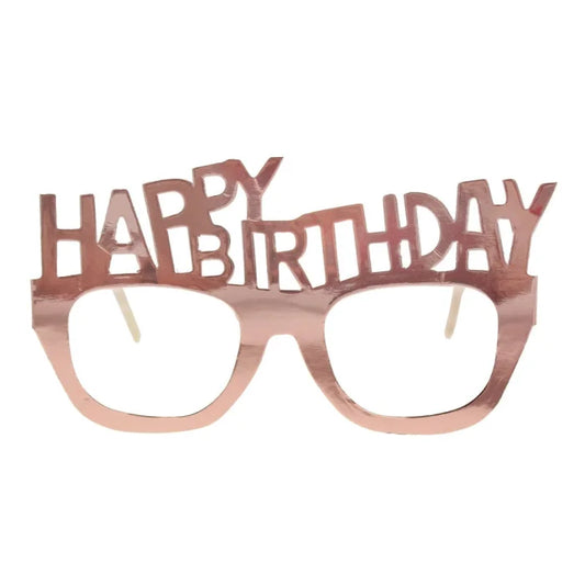 Okulary papierowe HAPPY BIRTHDAY - 4 szt.