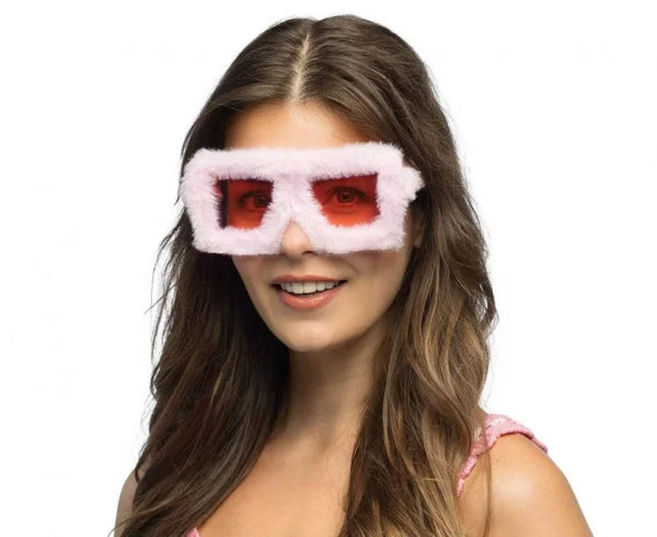 Okulary Party Puszyste – Różowe