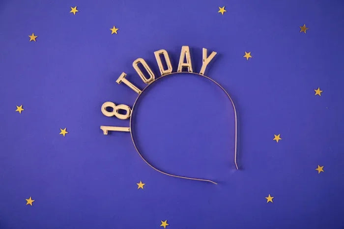 Opaska „18 Today” złota - Costume Accessories