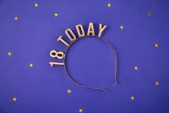 Opaska „18 Today” złota - Costume Accessories