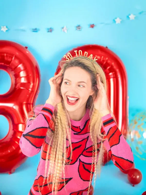 Opaska „30 Today” złota - Costume Accessories