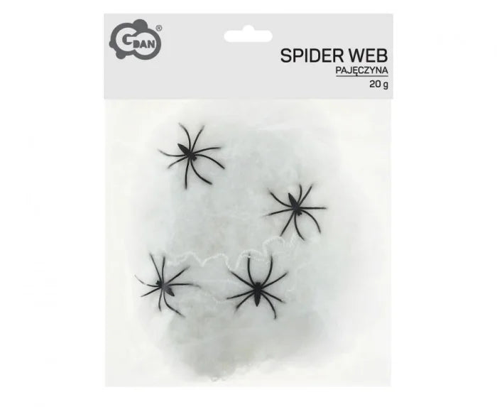 Pajęczyna dekoracyjna biała – 20 g - Party Decorations