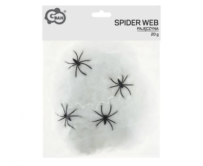 Pajęczyna dekoracyjna biała – 20 g - Party Decorations