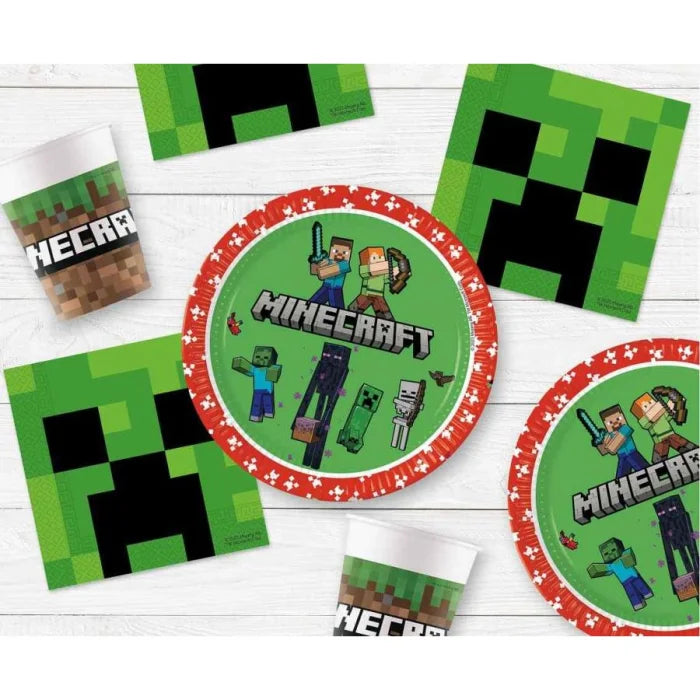 Papierowe Serwetki Minecraft 33x33 cm – Must-Have na Twoją Imprezę!