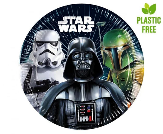 Papierowe Talerzyki Star Wars Galaxy – 8 szt.