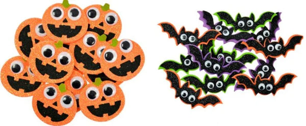 Piankowe naklejki Halloween – Mix 12 szt.