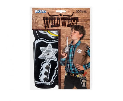 Podwójne kabury Szeryfa na pistolety (kolty) – brązowe - Costume Accessories