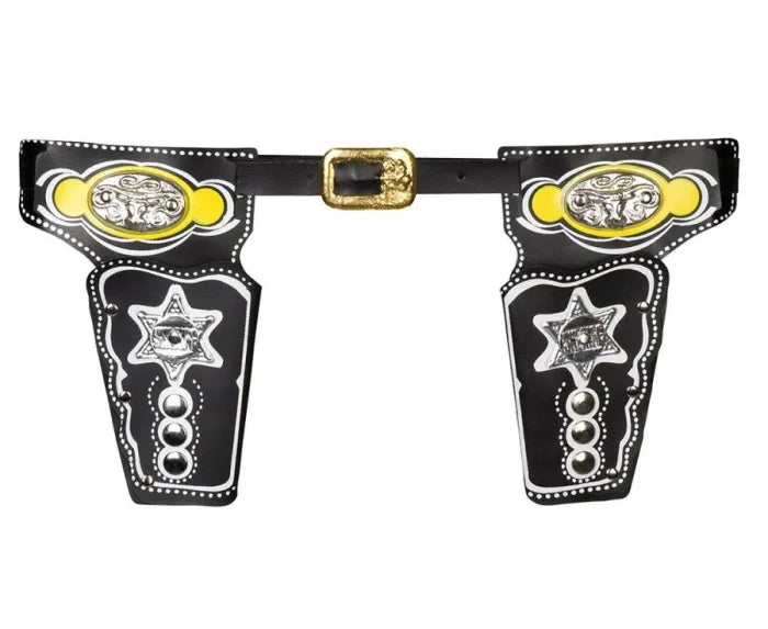 Podwójne kabury Szeryfa na pistolety (kolty) – brązowe - Costume Accessories