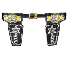 Podwójne kabury Szeryfa na pistolety (kolty) – brązowe - Costume Accessories