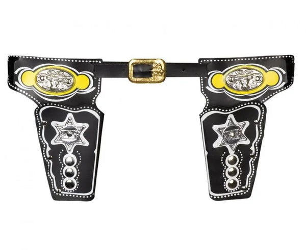 Podwójne kabury Szeryfa na pistolety (kolty) – brązowe - Costume Accessories