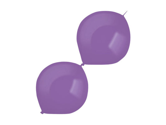 Balony dla dekoratorów girlandowe pastelowe - fioletowe - 30 cm - 50 szt.