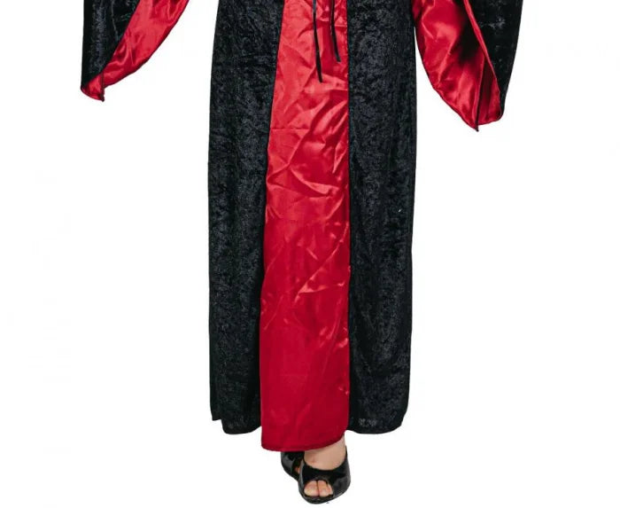 Przebranie Czerwona Wampirzyca dla dorosłych – rozmiar S czarno czerwony Costumes