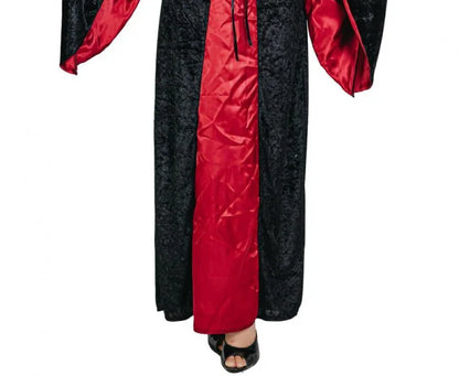 Przebranie Czerwona Wampirzyca dla dorosłych – rozmiar S czarno czerwony Costumes