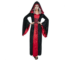 Przebranie Czerwona Wampirzyca dla dorosłych – rozmiar S czarno czerwony Costumes