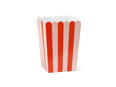Pudełka na popcorn 11x11x15.5 cm – mix kolorów idealne na imprezy 🍿🎉