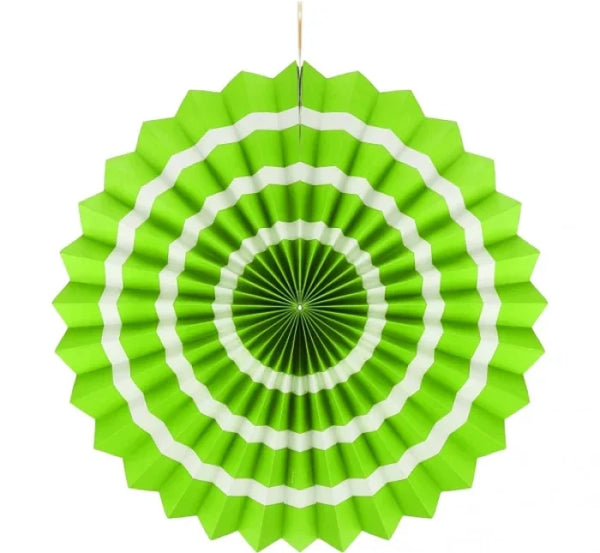 Rozeta dekoracyjna ’Biały pasek’ zielona śr. 40 cm