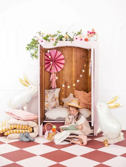 Rozety dekoracyjne „Kwiaty” – mix kolorów 26–43 cm (1 op. / 3 szt.) - Party Decorations