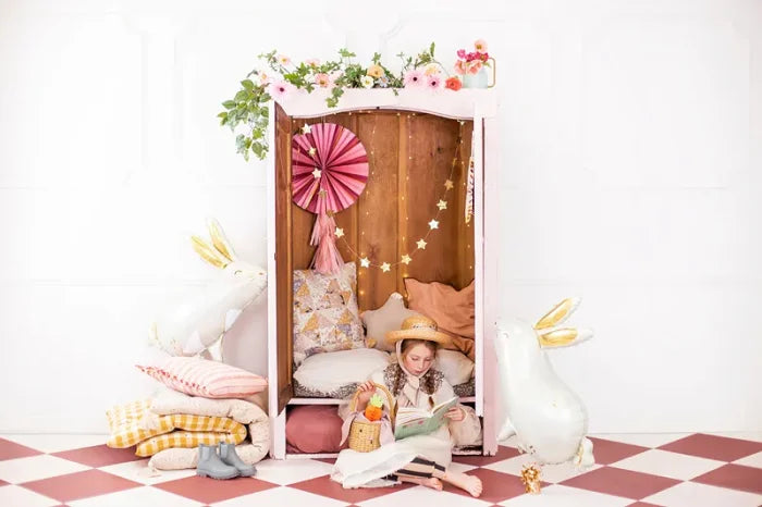 Rozety dekoracyjne „Kwiaty” – mix kolorów 26–43 cm (1 op. / 3 szt.) - Party Decorations