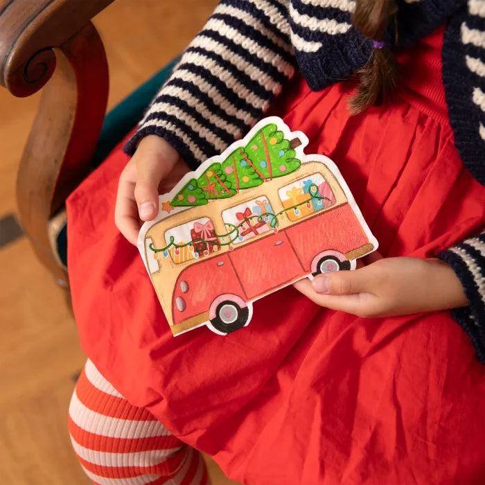 Serwetki Auto z Choinką – 10 szt. 33 × 27,6 cm - Napkins