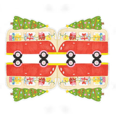 Serwetki Auto z Choinką – 10 szt. 33 × 27,6 cm - Napkins