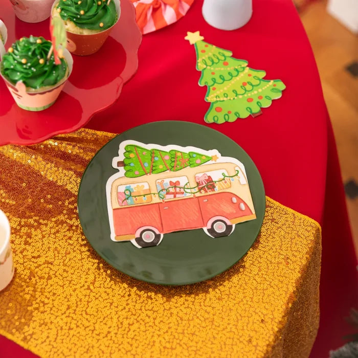 Serwetki Auto z Choinką – 10 szt. 33 × 27,6 cm - Napkins