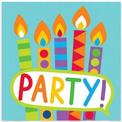 Serwetki ’Kolorowy Bal’ na urodziny – 20 sztuk – dekoracje party