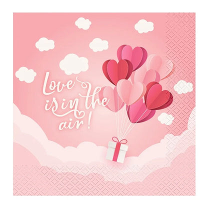 Serwetki Papierowe dla Zakochanych – Love Is In The Air, 33 x 33 cm, 20 szt.