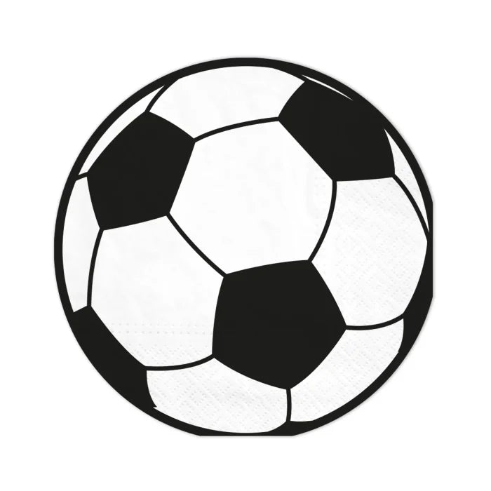 Serwetki papierowe Piłka Nożna – 33 × 33 cm 10 szt. - Napkins