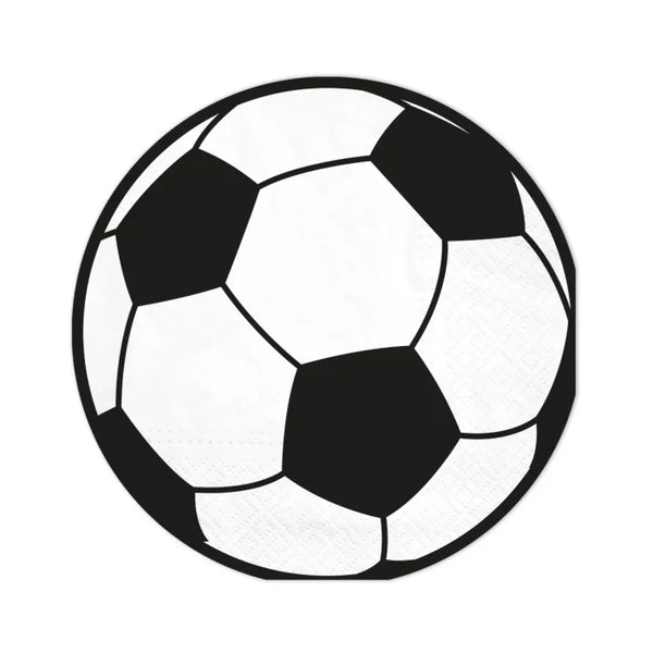 Serwetki papierowe Piłka Nożna – 33 × 33 cm 10 szt. - Napkins