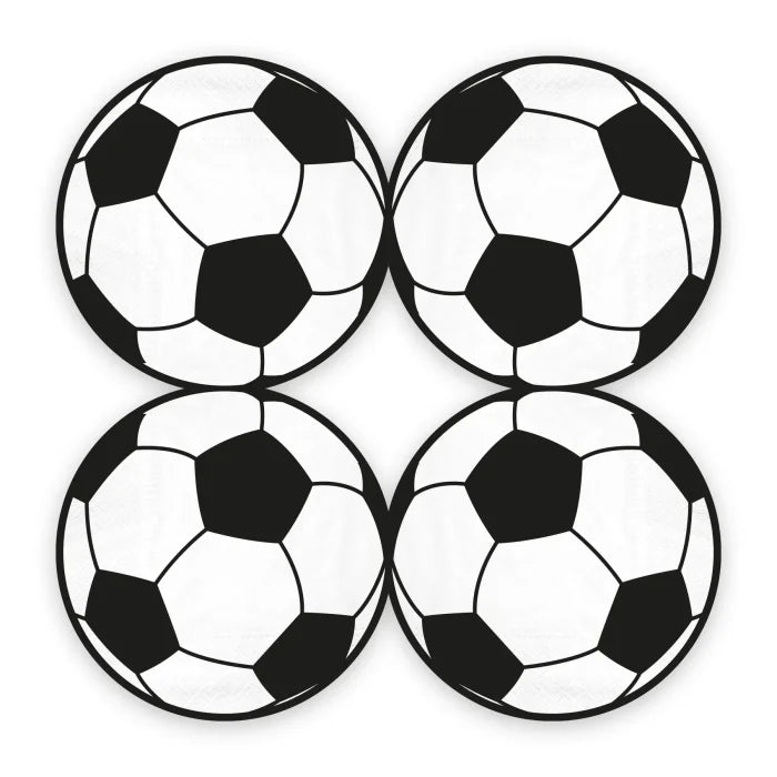 Serwetki papierowe Piłka Nożna – 33 × 33 cm 10 szt. - Napkins
