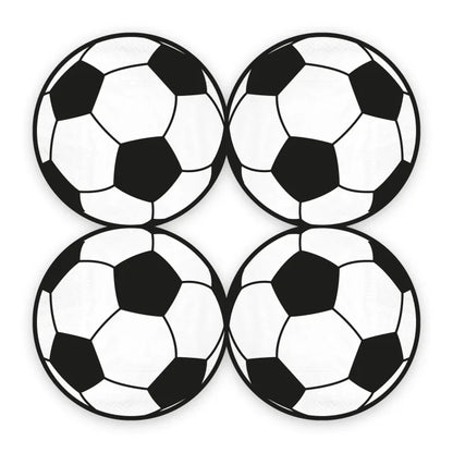 Serwetki papierowe Piłka Nożna – 33 × 33 cm 10 szt. - Napkins