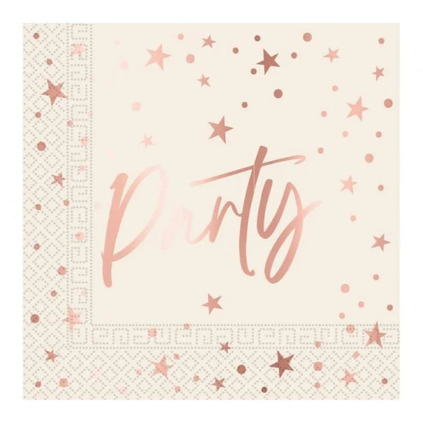 Serwetki papierowe Rose Gold Party