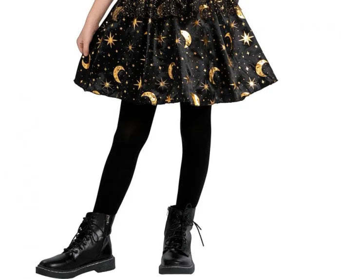Strój czarna czarownica dla dzieci 110–140 cm (4–10 lat) – sukienka i kapelusz - Costumes