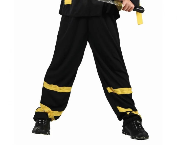 Strój Czarny Ninja dla dzieci – zestaw z maską 120 - 140 cm (6 - 10 lat) - Costumes