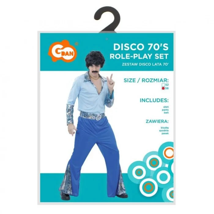 Strój Disco Lata 70' – Wróć do złotej ery disco! Rozmiar: 56