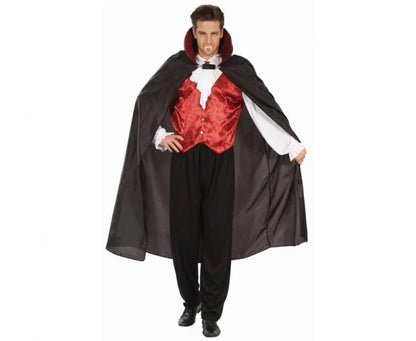 Strój dla dorosłych Wampir Dracula – peleryna bluzka i spodnie (rozm.M/L) - Costumes