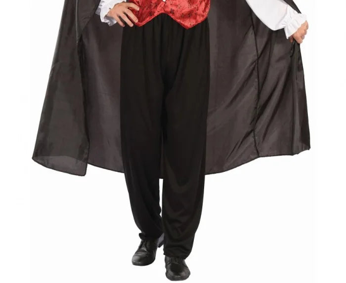Strój dla dorosłych Wampir Dracula – peleryna bluzka i spodnie (rozm.M/L) - Costumes