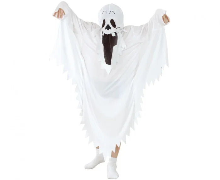 Strój duch dla dzieci 110–140 cm (4–10 lat) – kostium z kapturem - Costumes