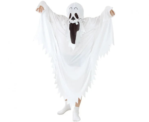 Strój duch dla dzieci 110–140 cm (4–10 lat) – kostium z kapturem - Costumes
