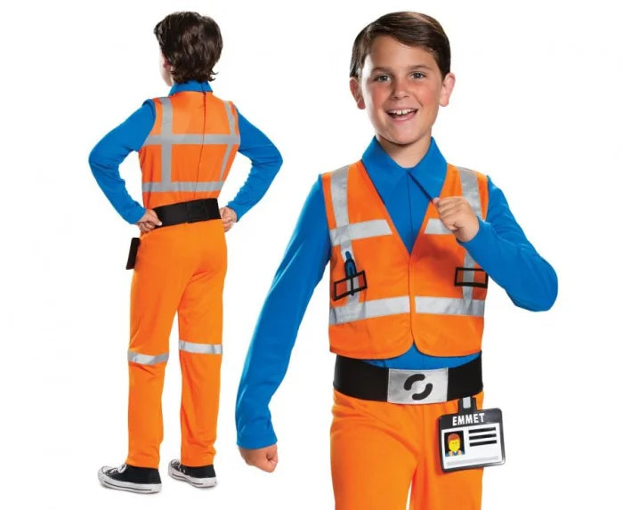 Strój Emmet LEGO Movie dla chłopca – rozmiar 127–136 cm (7–8 lat) - Costumes