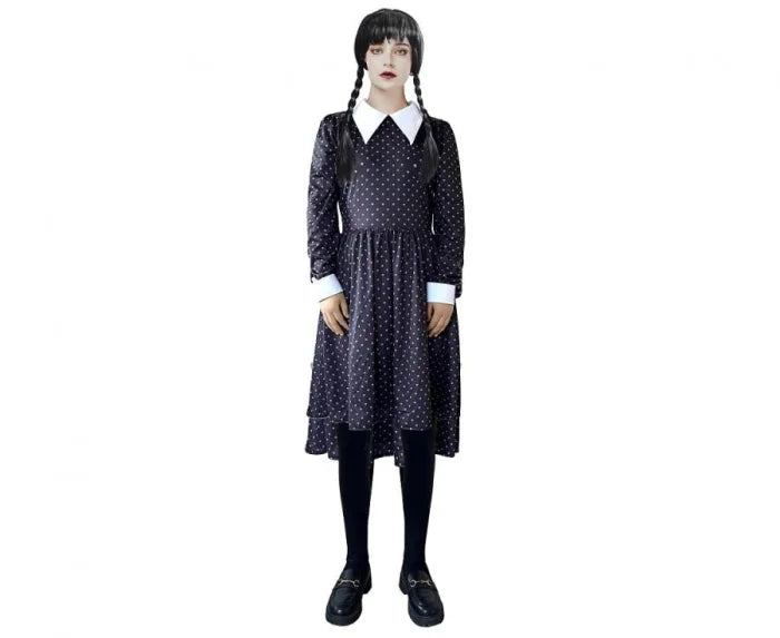 Strój Gotycka Uczennica (Wednesday Addams) dla dorosłych S–M - Costumes