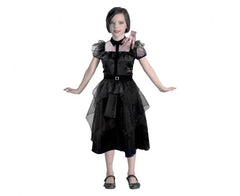 Strój Gotyckiej Uczennicy dla dzieci – suknia balowa Wednesday Addams - Costumes