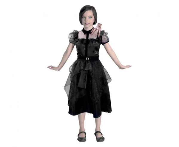 Strój Gotyckiej Uczennicy dla dzieci – suknia balowa Wednesday Addams - Costumes