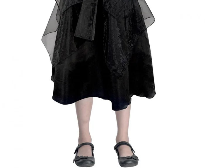 Strój Gotyckiej Uczennicy dla dzieci – suknia balowa Wednesday Addams - Costumes